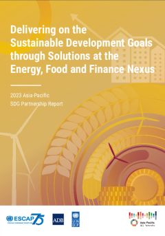 Delivering on the Sustainable Development Goals through Solutions at the Energy, Food and Finance Nexus 